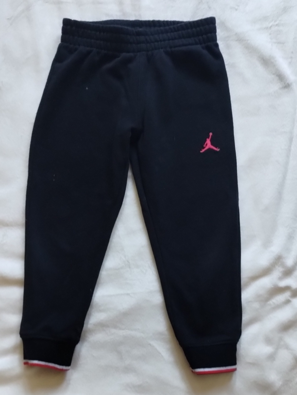 Jordan Kids Black Joggers with Red Jumpman